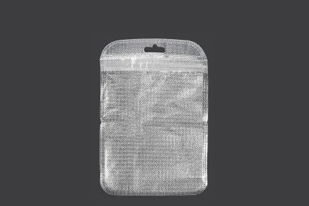Kesica 105x150mm sa zip zatvaranjem, srebrnom non woven zadnjom i providnom prednjom stranom i sa Eurohole otvorom - 100 kom-1