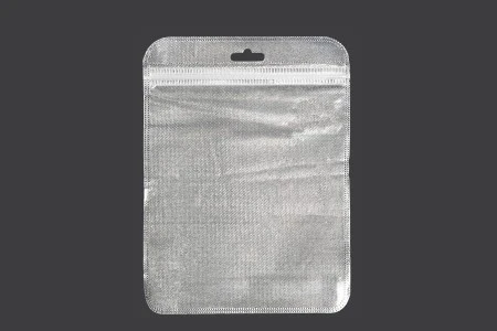 Kesica 150x200mm sa zip zatvaranjem, srebrnom non woven zadnjom i providnom prednjom stranom i sa Eurohole otvorom - 100 kom-1
