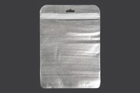 Kesica 160x220mm sa zip zatvaranjem, srebrnom non woven zadnjom i providnom prednjom stranom i sa Eurohole otvorom - 100 kom-1