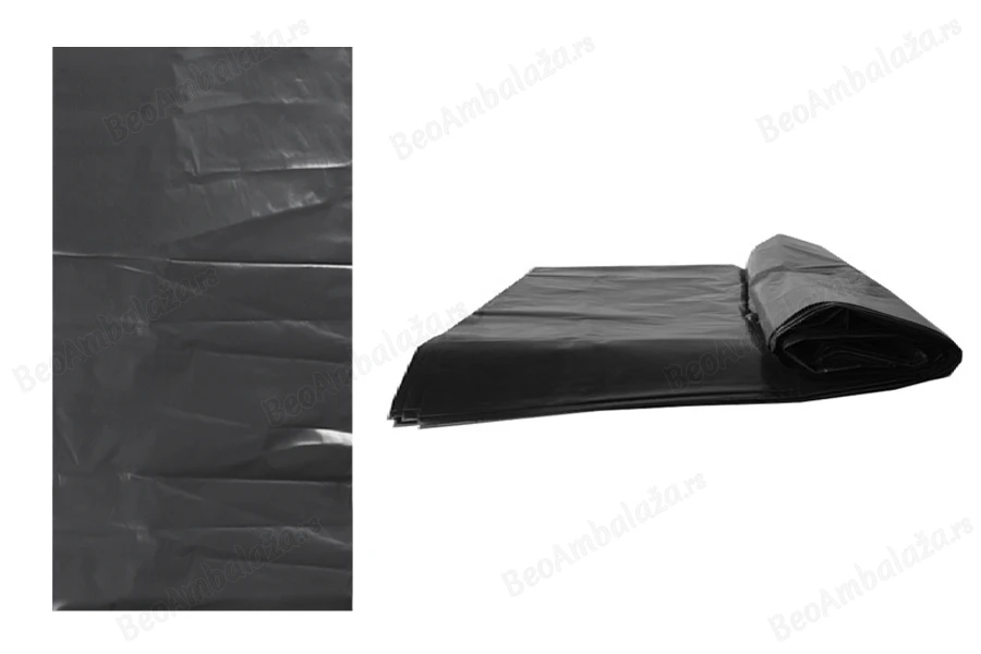 Plastične crne kese 70x160 cm visoko otporne - 10 kom-slika_proizvoda