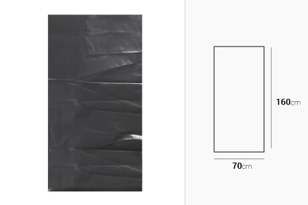 Plastične crne kese 70x160 cm visoko otporne - 10 kom-2