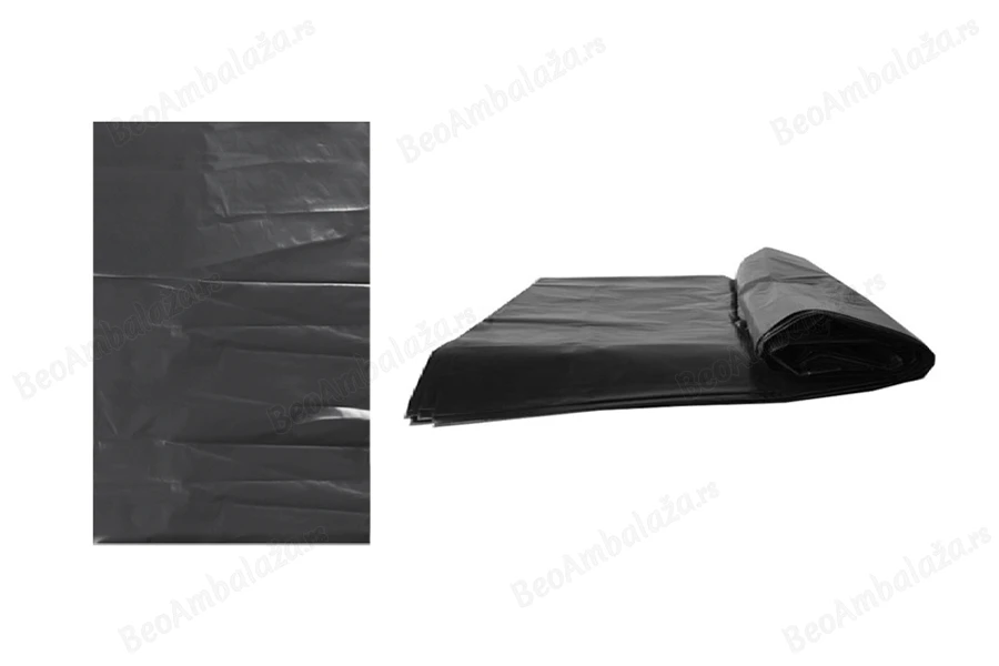 Plastične crne kese 40x84 cm visoko otporne - 10 kom-slika_proizvoda