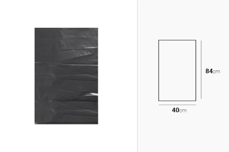 Plastične crne kese 40x84 cm visoko otporne - 10 kom-2