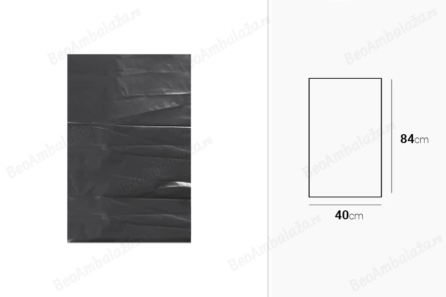 Plastične crne kese 40x84 cm visoko otporne - 10 kom-dimenzije_slike