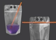 Providna DoyPack kesica sa zip zatvaranjem od 500ml, sa otvorima za prste i rupicama za slamčicu – 50 kom Providna DoyPack kesica sa zip zatvaranjem od 500ml, sa otvorima za prste i rupicama za slamčicu – 50 kom