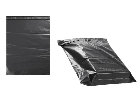 Crna plastična kesa 380x520mm sa samolepljivim zatvaranjem, za slanje poštom - 100 kom-1
