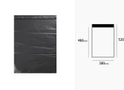 Crna plastična kesa 380x520mm sa samolepljivim zatvaranjem, za slanje poštom - 100 kom