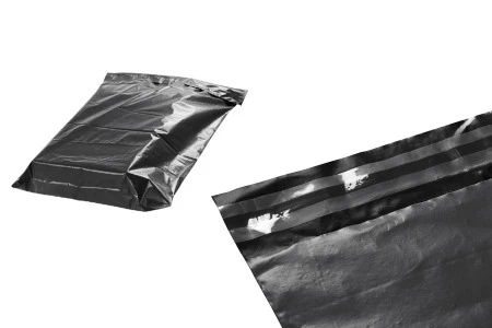 Crna plastična kesa 380x520mm sa samolepljivim zatvaranjem, za slanje poštom - 100 kom-3