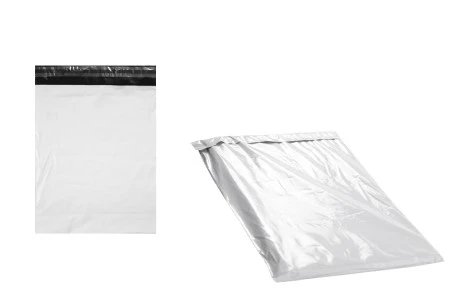 Bela plastična kesa 250x350mm (za A4 format) sa samolepljivim zatvaranjem, za slanje poštom - 100 kom-1