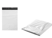 Bela plastična kesa 280x420mm sa samolepljivim zatvaranjem, za slanje poštom - 100 kom
