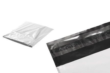 Bela plastična kesa 280x420mm sa samolepljivim zatvaranjem, za slanje poštom - 100 kom-3