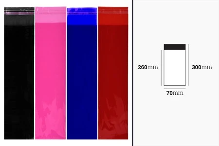Poluprovidna kesa u više boja 70x300mm sa samolepljivim zatvaranjem - 100 kom-2