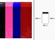 Poluprovidna kesa u više boja 90x300mm sa samolepljivim zatvaranjem - 100 kom