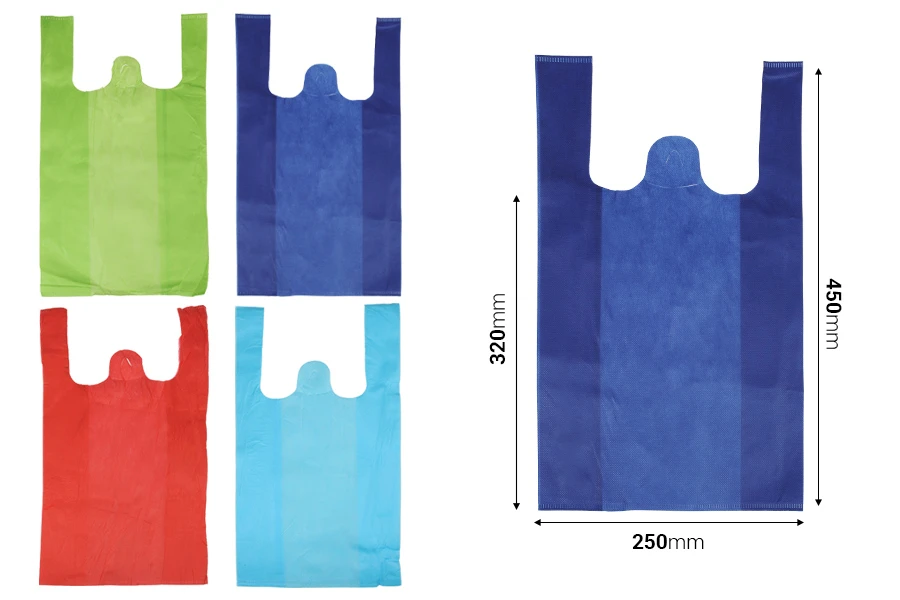 Ekološke non-woven kese (reciklabilne) 250x450mm - 50 kom-dimenzije_slike