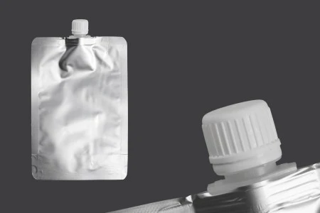 Aluminijumska DoyPack vrećica za tečnost od 500ml sa belim zatvaračem – 50 kom-1