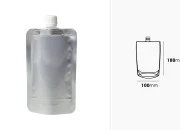Aluminijumska DoyPack kesica za tečnost od 200ml sa belim plastičnim sigurnosnim zatvaračem – 50 kom