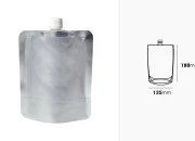 Aluminijumska DoyPack kesica za tečnost od 300ml sa belim plastičnim zatvaračem – 50 kom