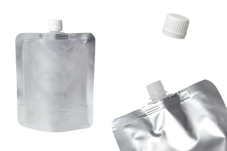 Aluminijumska DoyPack kesica za tečnost od 300ml sa belim plastičnim zatvaračem – 50 kom-1