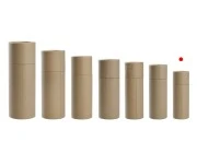 Cilindrična braon kartonska kutijica 36x102mm za bočice (bela iznutra) - 12 kom Cilindrična braon kartonska kutijica 36x102mm za bočice (bela iznutra) - 12 kom
