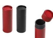 Cilindrična kartonska kutija 48x135mm za bočice (crna iznutra), u 2 boje - 12 kom