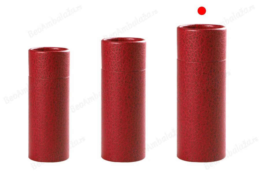 Cilindrična kartonska kutija 61x165mm za bočice (crna iznutra), u 2 boje - 12 kom-grupa_slika