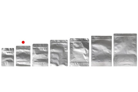 Aluminijumske DoyPack kesice sa zip zatvaranjem, ovalnim dnom i sa mogućnošću termo lepljenja 120x40x170mm - 100kom-3