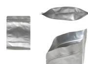 Aluminijumske DoyPack kesice sa zip zatvaranjem, ovalnim dnom i sa mogućnošću termo lepljenja 120x40x170mm - 100kom