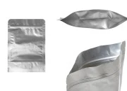 Aluminijumske DoyPack kesice sa zip zatvaranjem, ovalnim dnom i sa mogućnošću termo lepljenja 140x40x200mm - 100kom