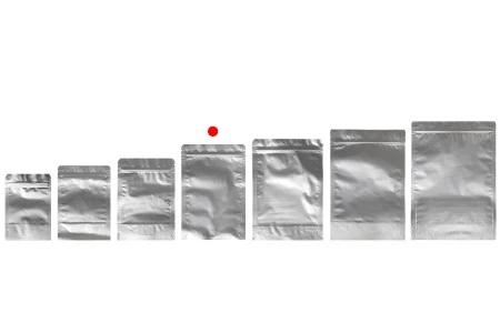 Aluminijumske DoyPack kesice sa zip zatvaranjem, ovalnim dnom i sa mogućnošću termo lepljenja 160x40x240mm - 100kom-3