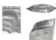 Aluminijumske DoyPack kesice sa zip zatvaranjem, ovalnim dnom i sa mogućnošću termo lepljenja 160x40x240mm - 100kom Aluminijumske DoyPack kesice sa zip zatvaranjem, ovalnim dnom i sa mogućnošću termo lepljenja 160x40x240mm - 100kom