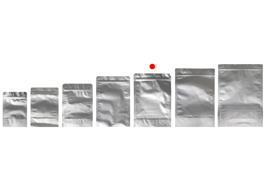 Aluminijumske DoyPack kesice sa zip zatvaranjem, ovalnim dnom i sa mogućnošću termo lepljenja 180x40x260mm - 100kom Aluminijumske DoyPack kesice sa zip zatvaranjem, ovalnim dnom i sa mogućnošću termo lepljenja 180x40x260mm - 100kom