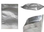 Aluminijumske DoyPack kesice sa zip zatvaranjem, ovalnim dnom i sa mogućnošću termo lepljenja 210x50x310mm - 100kom-slika_proizvoda