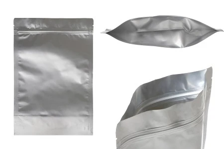 Aluminijumske DoyPack kesice sa zip zatvaranjem, ovalnim dnom i sa mogućnošću termo lepljenja 210x50x310mm - 100kom-1