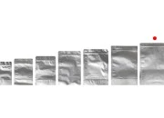 Aluminijumske DoyPack kesice sa zip zatvaranjem, ovalnim dnom i sa mogućnošću termo lepljenja 250x50x350mm - 100kom-