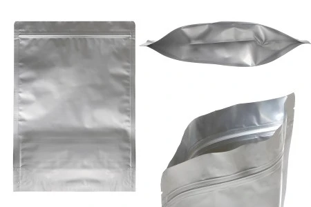 Aluminijumske DoyPack kesice sa zip zatvaranjem, ovalnim dnom i sa mogućnošću termo lepljenja 250x50x350mm - 100kom-1