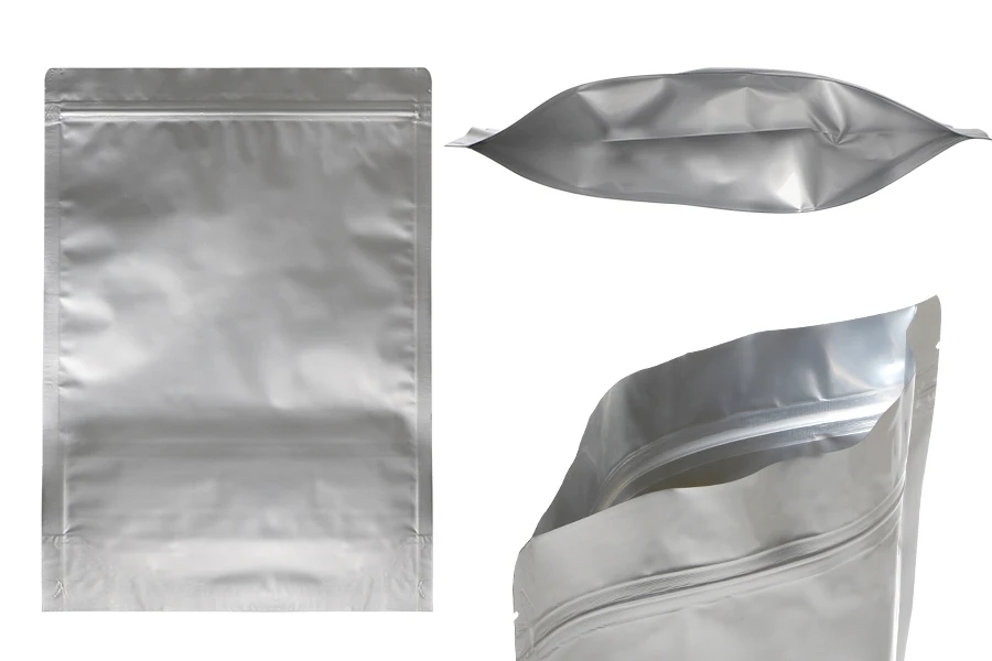 Aluminijumske DoyPack kesice sa zip zatvaranjem, ovalnim dnom i sa mogućnošću termo lepljenja 250x50x350mm - 100kom-slika_proizvoda