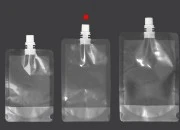 Providna DoyPack kesica za tečnost od 250ml sa belim plastičnim zatvaračem – 50 kom