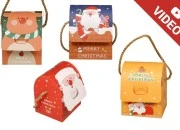 Božićna poklon kutijica sa ručkom 100x90x125 mm - 25 kom-slika_proizvoda