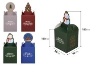 Božićna kutijica - paketić 85x85x100 mm - 25 kom-dimenzije_slike