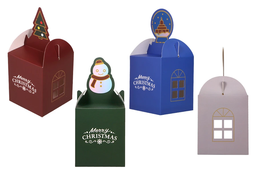 Božićna kutijica - paketić 85x85x100 mm - 25 kom-slika_proizvoda