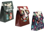 Božićna kartonska poklon kesica 115x55x145 mm sa trakom  - 10 kom-slika_proizvoda