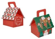 Božićna poklon kutijica sa drškom 120x100x140 mm raznih boja - 25 kom-slika_proizvoda