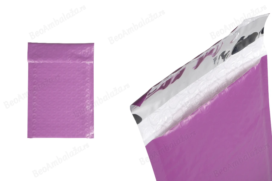 Ljubičasta mat koverta sa pucketavom folijom 10x18cm - 10 kom-slika_proizvoda