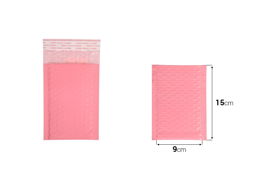 Roze koverta sa pucketavom folijom 9x15cm - 10 kom Roze koverta sa pucketavom folijom 9x15cm - 10 kom