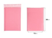 Roze mat koverta sa pucketavom folijom 13x20cm - 10 kom-dimenzije_slike
