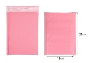 Roze mat koverta sa pucketavom folijom 15x21cm - 10 kom-dimenzije_slike