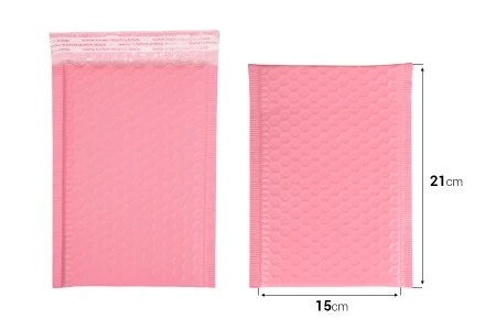 Roze mat koverta sa pucketavom folijom 15x21cm - 10 kom-dimenzije_slike