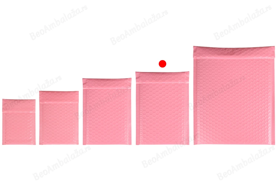 Roze mat koverta sa pucketavom folijom 15x21cm - 10 kom-grupa_slika