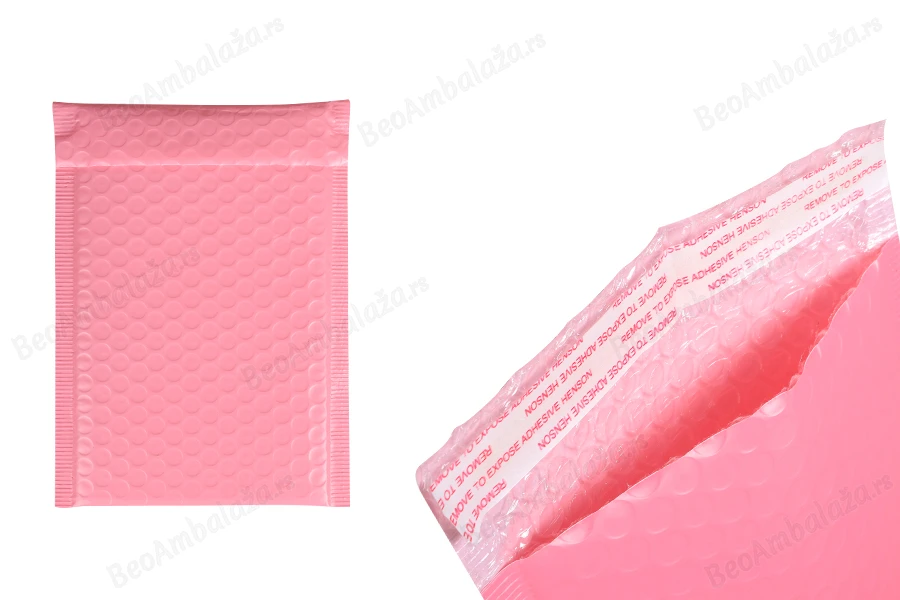 Roze mat koverta sa pucketavom folijom 15x21cm - 10 kom-slika_proizvoda