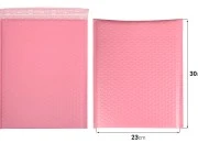 Roze mat koverta sa pucketavom folijom 23x30cm - 10 kom-dimenzije_slike